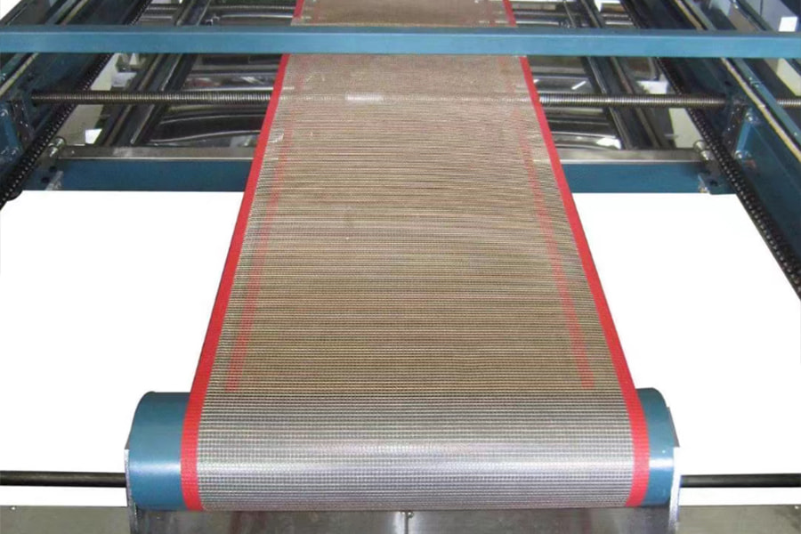 Correia de malha de PTFE resistente a altas temperaturas Correia transportadora de malha de PTFE