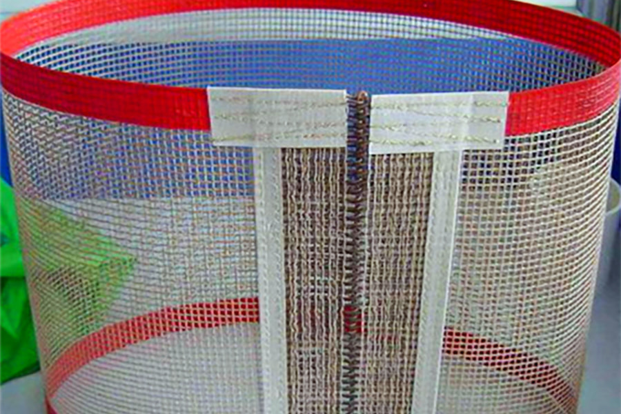 Correia de malha de PTFE resistente a altas temperaturas Correia transportadora de malha de PTFE