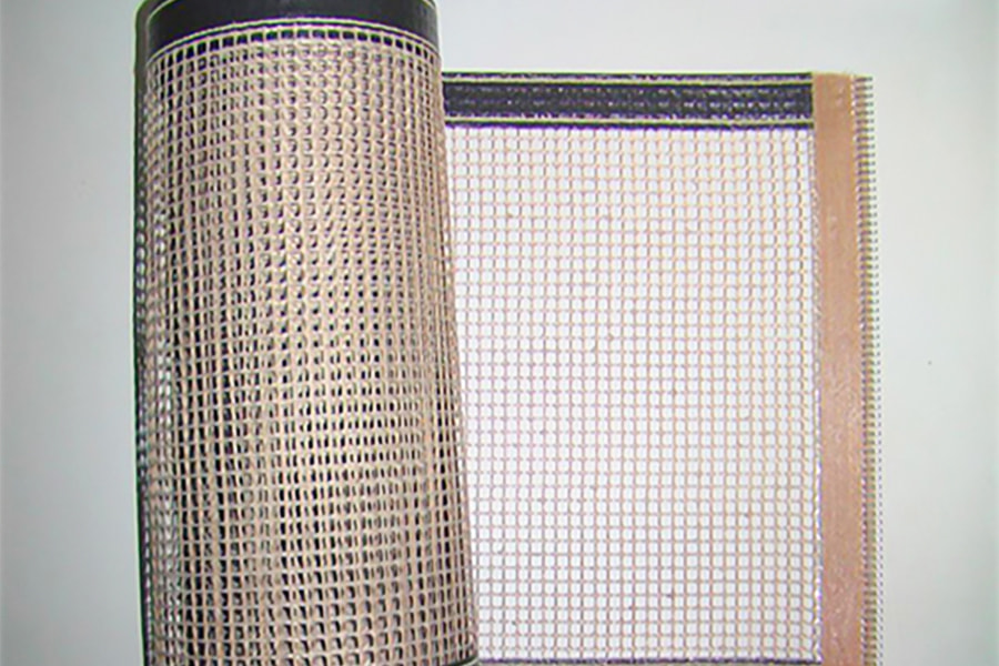 Correia de malha de PTFE resistente a altas temperaturas Correia transportadora de malha de PTFE