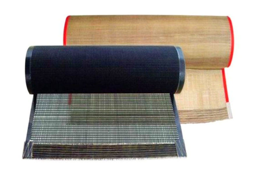 Correia de malha de PTFE resistente a altas temperaturas Correia transportadora de malha de PTFE